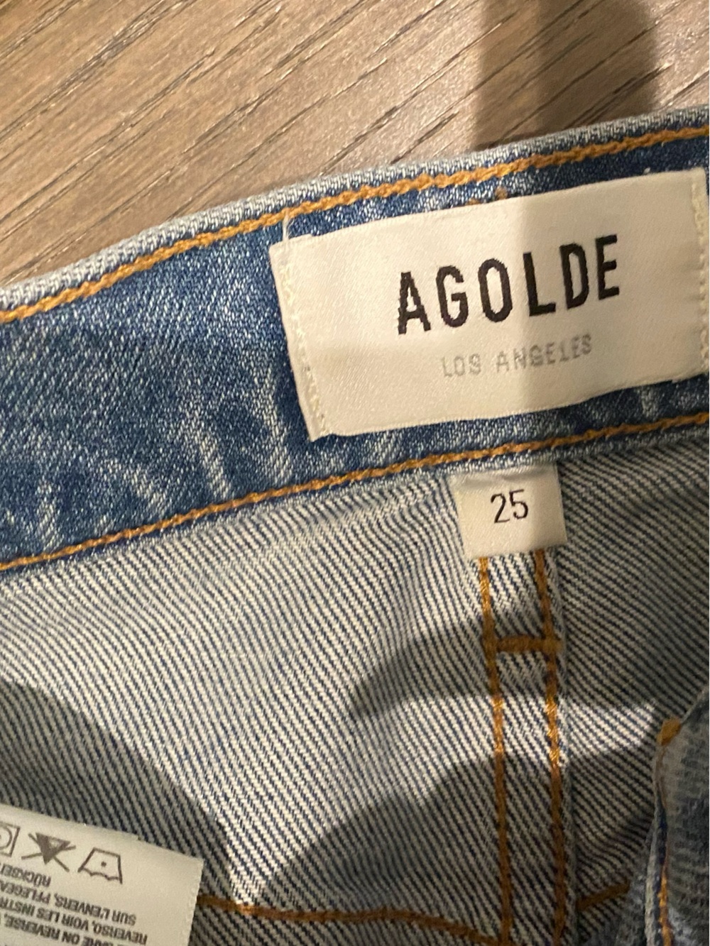 Agolde Riley High Rise straight crop size 25 - Picture 3 of 4